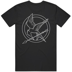 The Hunger Games Mockingjay Symbol Cotton Classic T Shirt