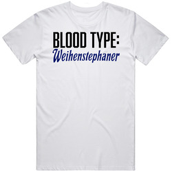 Weihenstephan Beer Logo Funny Blood Type Parody Cotton Classic T Shirt
