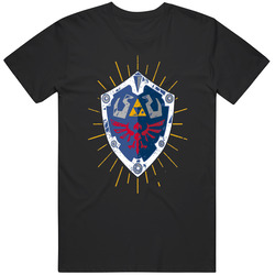 Legend of Zelda T Shirt Classic Hyrule Shield Tee Cotton Classic T Shirt