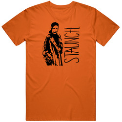 Staunch Revolutionary Man's  Orange Cotton Classic T Shirt