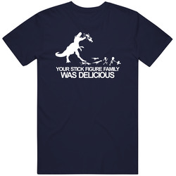 Your Stick Figure Man's  Navy Cotton Classic T Shirt