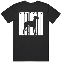 Vintage Style Greyhound Silhouette Dog Owner Cotton Classic T Shirt