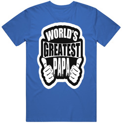 World's Greatest Papa Fathers Day Grandpa Cotton Classic T Shirt
