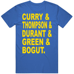 Steph Curry Tristan Thompson Kevin Durant Draymond Green Andrew Bogut Golden State Cotton Classic T Shirt