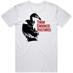 T Shirt Them Crooked Vultures La Rock Metal Band Music Mens White Tee Size S-5xl Cotton Classic T Shirt