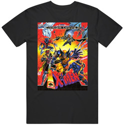 X-men 1993 Sega Video Game Cover Distressed Cotton Classic T Shirt