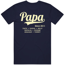 Papa Since For Linsey Cotton Classic T Shirt