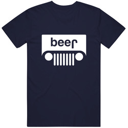 Jeep Beer  - Navy Cotton Classic T Shirt