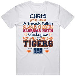 Chris Smack Talkin Tigers Cotton Classic T Shirt