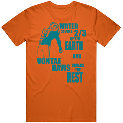 Vontae Davis Miami Dolphins Cb Tigers Cotton Classic T Shirt