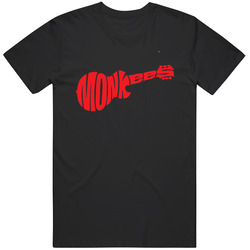 Monkee Guitar Red Design Cotton Classic T Shirt