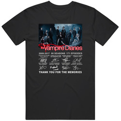 Vampire Diaries 2009-2017 8 Cotton Classic T Shirt