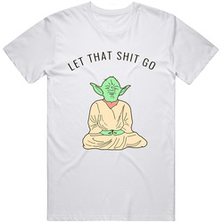 Let It Go - Yoda - Meditation Cotton Classic T Shirt