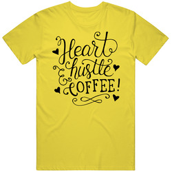 Hearthustlecoffee_yellow Cotton Classic T Shirt
