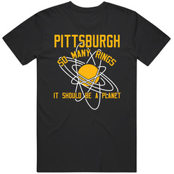 Pittsburgh So Many Rings Should Be A Planet Pittsburgh Football Fan Cotton Classic T Shirt
