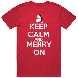 Keep Calm And Merry On Cotton Classic T Shirt