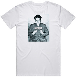 Rosa Parks Equal Man's  White Cotton Classic T Shirt