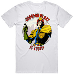 Judge Dredd Judgement Day Retro Comic Cotton Classic T Shirt