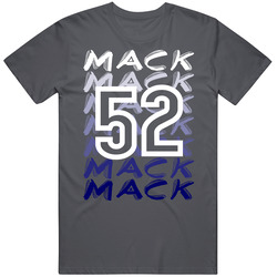 Mack 52 Word Charcoal Cotton Classic T Shirt