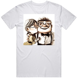 Carl And Ellie Disney Pixar Up Cotton Classic T Shirt