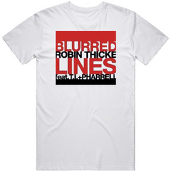 Robin Thicke Blurred Lines Music Cotton Classic T Shirt