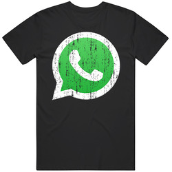 Whatsapp Whats App Social Media Aged Logo Halloween Costume Cotton Classic T Shirt