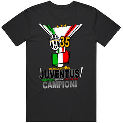 Juventus Campioni 2017 - 35 Black Cotton Classic T Shirt