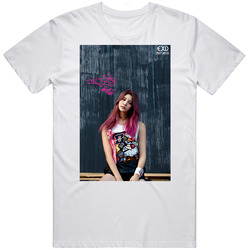 Exid Hot Pink Junghwa Printed Sign T-shirt Tee Hani Solji Cd Dvd Album Cotton Classic T Shirt