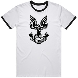 Blk/white Ringer Cotton Classic T Shirt