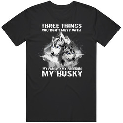 Husky - Don't Mess With My Husky 2 Cotton Classic T Shirt