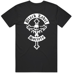Black Label Society Crucifix T-shirt Los Angeles Heavy Metal Tee Adult Men's New Cotton Classic T Shirt