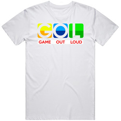 GAME OUT LOUD T-SHIRT WHITE ALL SIZES Cotton Classic T Shirt