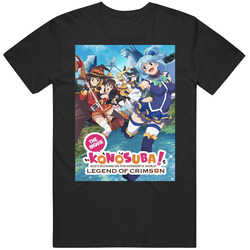 Konosuba Anime Legend Of Crimson Brand New Classic Black Cotton Classic T Shirt
