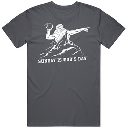 Sunday Is God Grey Cotton Classic T Shirt