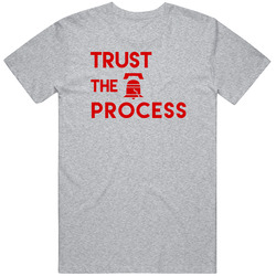 Trust The Process Philadelphia Mans Sport Grey Mens Vintage T Shirt