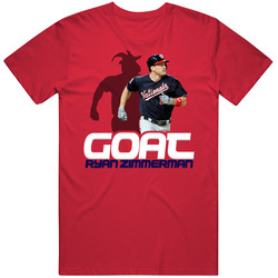 Ryan Zimmerman Goat Greatest Of All Time Baseball Player Fan Mens Vintage T Shirt