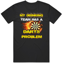 Darts - My Drinking Team Has A Darts Problem Mens Vintage T Shirt