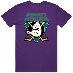 IRW Mighty Ducks Anaheim Competitive T Shirt Men (purple) Mens Vintage T Shirt