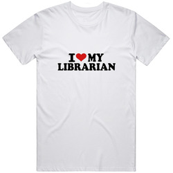 I Love My Librarian I Hert My Librarian Funny Mens Vintage T Shirt