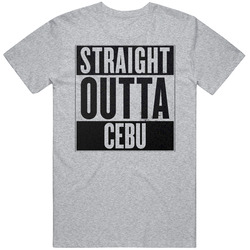 Straight Outta Cebu - Grey Mens Vintage T Shirt