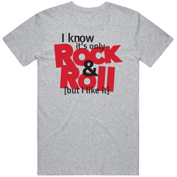 Rock & Roll - Classic Sports Gray Mens Vintage T Shirt