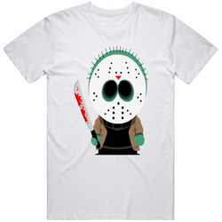 South Park Friday The 13th Funny Parody Graphic  Apparel Mens Vintage T Shirt