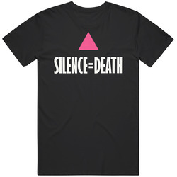 Silence = Death Silent Campaign Aids Silence Death Mens Vintage T Shirt