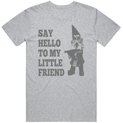 Little Friend Scarface Machine Gun Gnome Mens Vintage T Shirt