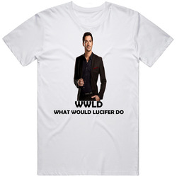 Lucifer Tv Show Fan What Would Lucifer Do Mens Vintage T Shirt