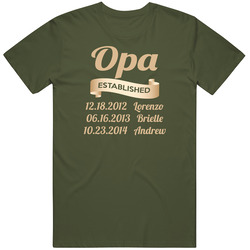 Opa Est For Tara Mens Vintage T Shirt