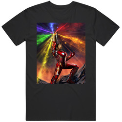 Avengers Iron Man Infinity Gauntlet Mens Vintage T Shirt