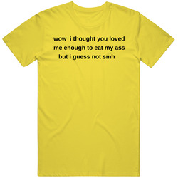 Wow I Tho Mens Vintage T Shirt