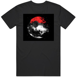 Poke Ball/death Star Mens Vintage T Shirt