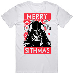 Star Wars Merry Sithmas Vader Mens Vintage T Shirt